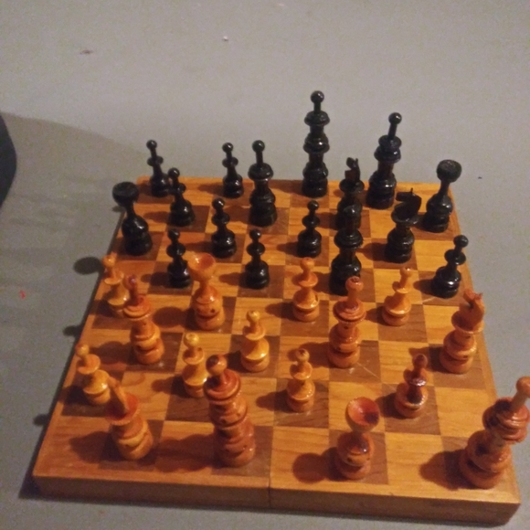 Handmade chess board